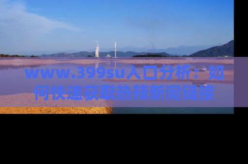 www.399su入口分析:如何快速获取热辣新闻链接
