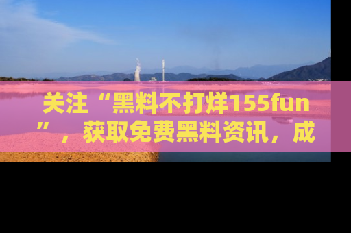 关注“黑料不打烊155fun”，获取免费黑料资讯，成为吃瓜达人不再难！