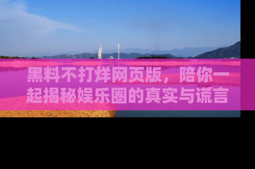 黑料不打烊网页版，陪你一起揭秘娱乐圈的真实与谎言。