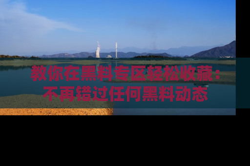 教你在黑料专区轻松收藏：不再错过任何黑料动态