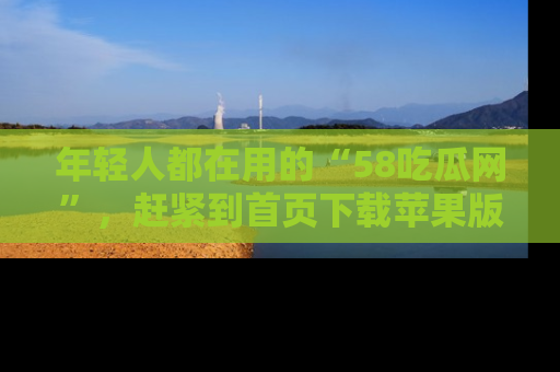 年轻人都在用的“58吃瓜网”，赶紧到首页下载苹果版吧！