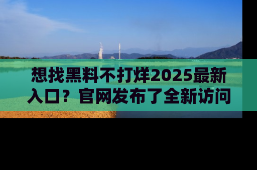 想找黑料不打烊2025最新入口？官网发布了全新访问指南！