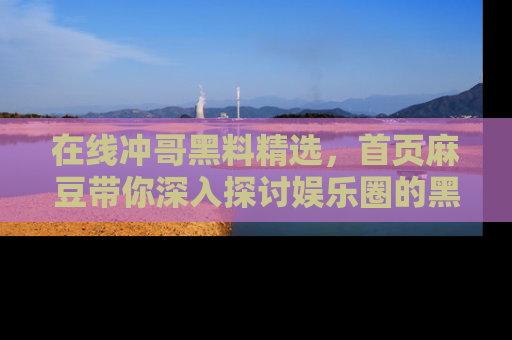 在线冲哥黑料精选,首页麻豆带你深入探讨娱乐圈的黑暗面